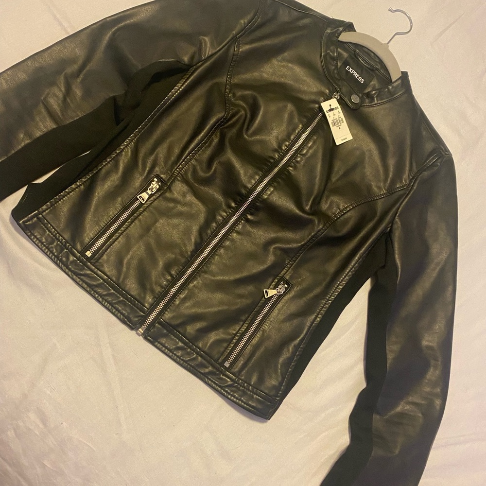 Express Faux Leather Jacket *** New with tags*** Size M